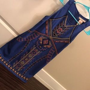Blue tank dress